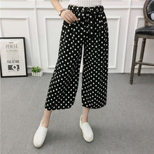 Load image into Gallery viewer, ETOSELL Women New Summer Wide Leg Pants Casual Loose High Elastic Waist Harem Pants Loose Belt Striped Elasticated Trousers