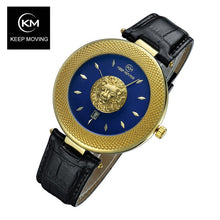 Load image into Gallery viewer, Lion head watch woman rose gold watch KEEP MOVING women top famous Brand Luxury Casual Quartz Watch relogio feminino