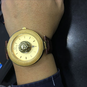 Lion head watch woman rose gold watch KEEP MOVING women top famous Brand Luxury Casual Quartz Watch relogio feminino