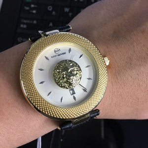 Lion head watch woman rose gold watch KEEP MOVING women top famous Brand Luxury Casual Quartz Watch relogio feminino