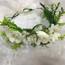Load image into Gallery viewer, Flower Girl Crown Wedding Boho Headpiece Headband Hair Wreath