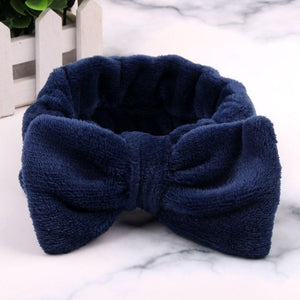 2019 New OMG Letter Coral Fleece Wash Face Bow Hairbands For Women Girls Headbands Headwear Hair Bands Turban Hair Accessories