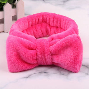 2019 New OMG Letter Coral Fleece Wash Face Bow Hairbands For Women Girls Headbands Headwear Hair Bands Turban Hair Accessories