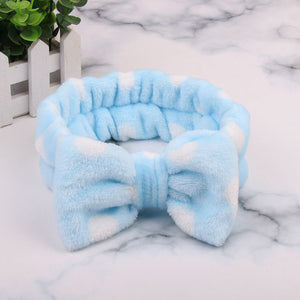 2019 New OMG Letter Coral Fleece Wash Face Bow Hairbands For Women Girls Headbands Headwear Hair Bands Turban Hair Accessories