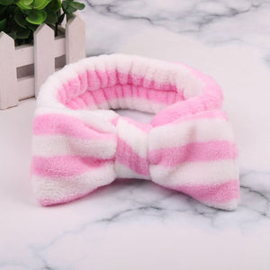 2019 New OMG Letter Coral Fleece Wash Face Bow Hairbands For Women Girls Headbands Headwear Hair Bands Turban Hair Accessories