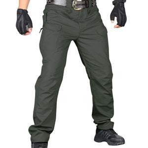 Men's Tactical Pants Casual Autumn Lightweight Water-Resistant Hiking Trousers Outdoor Ridge Cargo Sweatpants Long Homme Pants