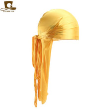 Load image into Gallery viewer, Fashion Men&#39;s Satin Durags Bandanna Turban Wigs Pirate Hat Men Silky Durag Headwear Headband