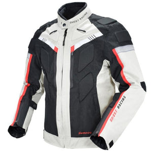 GHOST RACING Autumn Winter Motorcycle Jacket Men Waterproof Windproof Moto Jacket Riding Racing Motorbike Clothing Protective