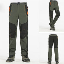 Load image into Gallery viewer, Men&#39;s Warm Winter Pants Men Fleece Lining Cargo Pants Mens Waterproof Trousers Male Stretch Casual Work Pants Trousers