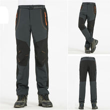Load image into Gallery viewer, Men&#39;s Warm Winter Pants Men Fleece Lining Cargo Pants Mens Waterproof Trousers Male Stretch Casual Work Pants Trousers