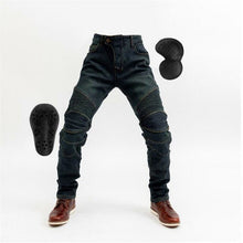 Load image into Gallery viewer, Winter new Kominie riding plus velvet thick motorcycle rider jeans anti-fall pants motorcycle racing with protective gear