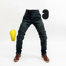 Load image into Gallery viewer, Winter new Kominie riding plus velvet thick motorcycle rider jeans anti-fall pants motorcycle racing with protective gear