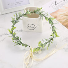 Load image into Gallery viewer, Flower Girl Crown Wedding Boho Headpiece Headband Hair Wreath