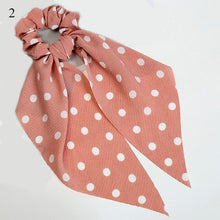 Load image into Gallery viewer, 2019 New Floral Print Women Ponytail Scarf Elastic Hair Bands for Women Hair Bow Ties Scrunchies Hair Ropes Ribbon Hairbands