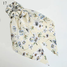 Load image into Gallery viewer, 2019 New Floral Print Women Ponytail Scarf Elastic Hair Bands for Women Hair Bow Ties Scrunchies Hair Ropes Ribbon Hairbands