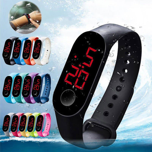Fashion Men Women Sport Watch Waterproof LED Luminous  Electronic Sensor Watches Casual Bracelet Wrist Watch Thanksgiving Gift