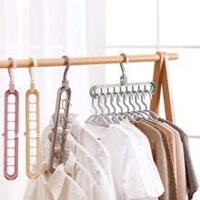 Load image into Gallery viewer, Clothes hanger closet organizer Space Saving Hanger Multi-port clothing rack Plastic Scarf cabide hangers for clothes TXTB1