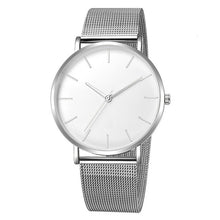 Load image into Gallery viewer, Montre de luxe hommes maille Ultra-mince acier inoxydable noir Bracelet montres homme montre horloge reloj hombre relogio masculino