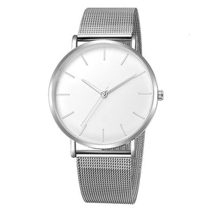 Montre de luxe hommes maille Ultra-mince acier inoxydable noir Bracelet montres homme montre horloge reloj hombre relogio masculino