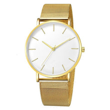 Load image into Gallery viewer, Montre de luxe hommes maille Ultra-mince acier inoxydable noir Bracelet montres homme montre horloge reloj hombre relogio masculino