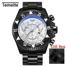 Load image into Gallery viewer, Dropshipping Temeite Men&#39;s watches Luxury Gold Watch Men Big Dial Quartz Watch Business Wristwatch Waterproof Relogio Masculino