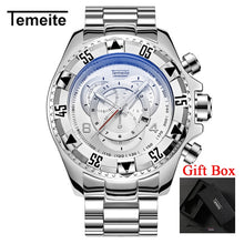 Load image into Gallery viewer, Dropshipping Temeite Men&#39;s watches Luxury Gold Watch Men Big Dial Quartz Watch Business Wristwatch Waterproof Relogio Masculino