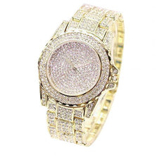 Load image into Gallery viewer, Fashion Watch Women Luxury  Round Quartz Watch Wrist Watches for Women Shiny Gold Sliver Watches  Wrist Watch For Ladies Gift
