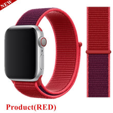 Load image into Gallery viewer, Pulseira para apple relógio de pulso banda 44mm/40mm esporte loop iwatch banda 5 42mm 38mm correa pulseira apple relógio de pulso 5 3 4 banda de pulseira de náilon