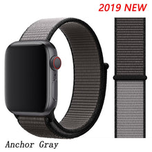 Load image into Gallery viewer, Pulseira para apple relógio de pulso banda 44mm/40mm esporte loop iwatch banda 5 42mm 38mm correa pulseira apple relógio de pulso 5 3 4 banda de pulseira de náilon