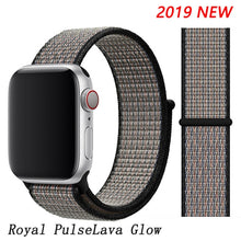Load image into Gallery viewer, Pulseira para apple relógio de pulso banda 44mm/40mm esporte loop iwatch banda 5 42mm 38mm correa pulseira apple relógio de pulso 5 3 4 banda de pulseira de náilon