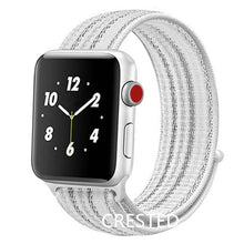 Load image into Gallery viewer, Pulseira para apple relógio de pulso banda 44mm/40mm esporte loop iwatch banda 5 42mm 38mm correa pulseira apple relógio de pulso 5 3 4 banda de pulseira de náilon