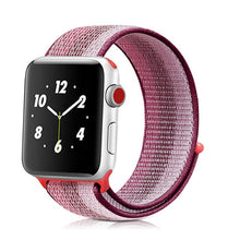 Load image into Gallery viewer, Pulseira para apple relógio de pulso banda 44mm/40mm esporte loop iwatch banda 5 42mm 38mm correa pulseira apple relógio de pulso 5 3 4 banda de pulseira de náilon