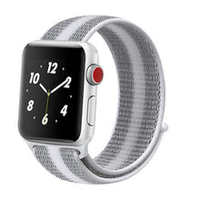Load image into Gallery viewer, Pulseira para apple relógio de pulso banda 44mm/40mm esporte loop iwatch banda 5 42mm 38mm correa pulseira apple relógio de pulso 5 3 4 banda de pulseira de náilon
