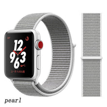 Load image into Gallery viewer, Pulseira para apple relógio de pulso banda 44mm/40mm esporte loop iwatch banda 5 42mm 38mm correa pulseira apple relógio de pulso 5 3 4 banda de pulseira de náilon