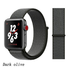Load image into Gallery viewer, Pulseira para apple relógio de pulso banda 44mm/40mm esporte loop iwatch banda 5 42mm 38mm correa pulseira apple relógio de pulso 5 3 4 banda de pulseira de náilon