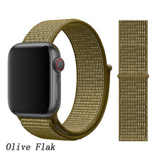 Load image into Gallery viewer, Pulseira para apple relógio de pulso banda 44mm/40mm esporte loop iwatch banda 5 42mm 38mm correa pulseira apple relógio de pulso 5 3 4 banda de pulseira de náilon