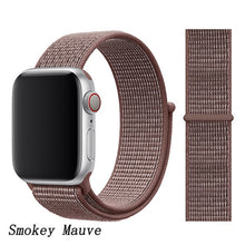 Load image into Gallery viewer, Pulseira para apple relógio de pulso banda 44mm/40mm esporte loop iwatch banda 5 42mm 38mm correa pulseira apple relógio de pulso 5 3 4 banda de pulseira de náilon