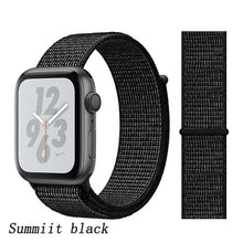 Load image into Gallery viewer, Pulseira para apple relógio de pulso banda 44mm/40mm esporte loop iwatch banda 5 42mm 38mm correa pulseira apple relógio de pulso 5 3 4 banda de pulseira de náilon