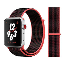 Load image into Gallery viewer, Pulseira para apple relógio de pulso banda 44mm/40mm esporte loop iwatch banda 5 42mm 38mm correa pulseira apple relógio de pulso 5 3 4 banda de pulseira de náilon