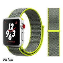 Load image into Gallery viewer, Pulseira para apple relógio de pulso banda 44mm/40mm esporte loop iwatch banda 5 42mm 38mm correa pulseira apple relógio de pulso 5 3 4 banda de pulseira de náilon