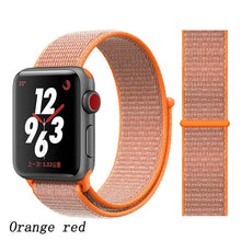 Load image into Gallery viewer, Pulseira para apple relógio de pulso banda 44mm/40mm esporte loop iwatch banda 5 42mm 38mm correa pulseira apple relógio de pulso 5 3 4 banda de pulseira de náilon