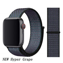 Load image into Gallery viewer, Pulseira para apple relógio de pulso banda 44mm/40mm esporte loop iwatch banda 5 42mm 38mm correa pulseira apple relógio de pulso 5 3 4 banda de pulseira de náilon