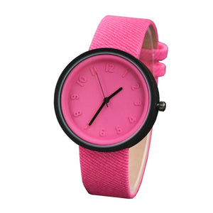 2020 Healthy Kids Girl Women Watches Unisex Simple Fashion Number Watches Quartz Canvas Belt Wrist Watch Ladies relogio feminino