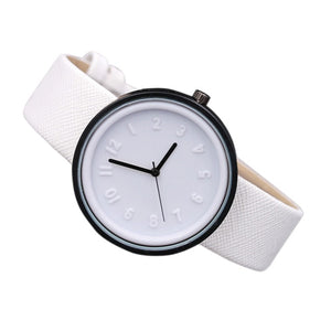 2020 Healthy Kids Girl Women Watches Unisex Simple Fashion Number Watches Quartz Canvas Belt Wrist Watch Ladies relogio feminino