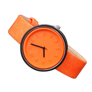 2020 Healthy Kids Girl Women Watches Unisex Simple Fashion Number Watches Quartz Canvas Belt Wrist Watch Ladies relogio feminino