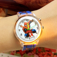 Load image into Gallery viewer, Princess Elsa Kids Watches Spiderman Colorful Light Source Boys Children Watch Girls Kids Party Gift Clock Relogio Feminino