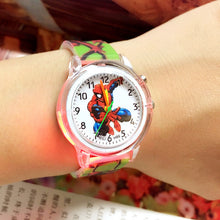 Load image into Gallery viewer, Princess Elsa Kids Watches Spiderman Colorful Light Source Boys Children Watch Girls Kids Party Gift Clock Relogio Feminino