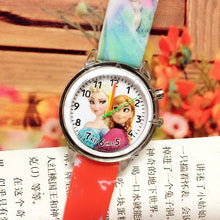 Load image into Gallery viewer, Princess Elsa Kids Watches Spiderman Colorful Light Source Boys Children Watch Girls Kids Party Gift Clock Relogio Feminino