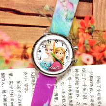 Load image into Gallery viewer, Princess Elsa Kids Watches Spiderman Colorful Light Source Boys Children Watch Girls Kids Party Gift Clock Relogio Feminino