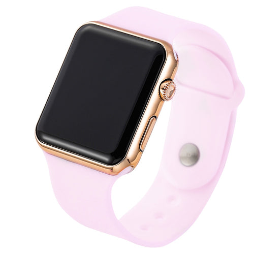 2020 nova rosa casual relógios de pulso feminino relógio led digital esporte masculino relógio de pulso silicone feminino reloj mujer erkek kol saati